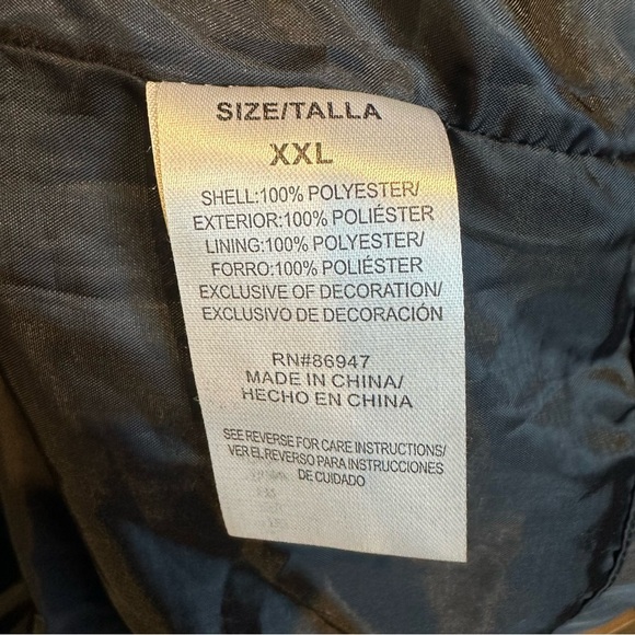 Chemistry Black Windbreaker with Red and Blue Accents - Picture 8 of 8